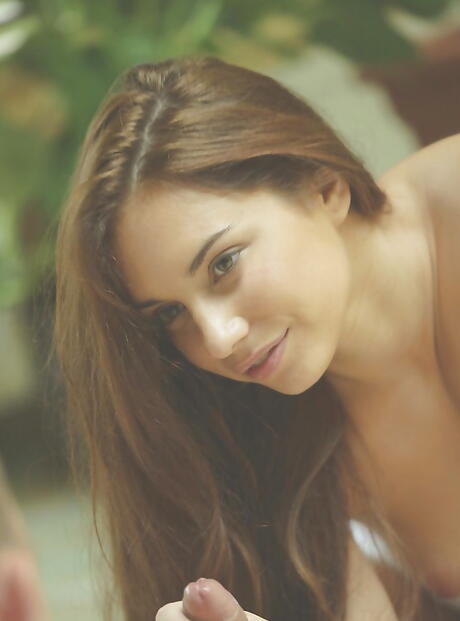 Sylphlike hungarian youthful Jenny Glam banged after hot blowjob 